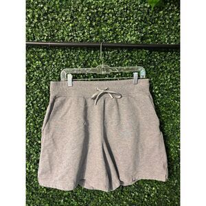 Lululemon All Yours High Rise Short *7" Heathered Core Medium Grey Sz 12